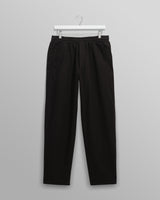 wax london men's Tyne - Black Linen Ripstop Trousers