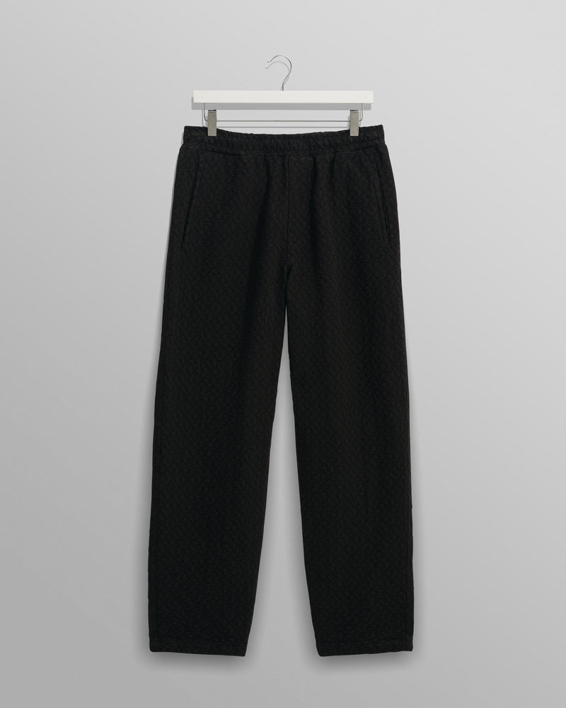 wax london Tyne - Black Floral Diamond Cotton Trousers