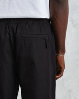 wax london Tyne - Black Linen Ripstop Trousers