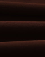 Tyne - Dark Brown Cotton Poplin Loose Fit Trousers