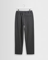 wax london men's Tyne - Dark Navy And Ecru Double-Faced Stripe Cotton Trousers