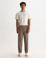 wax london men's Tyne - Light Brown Wool Blend Trouser