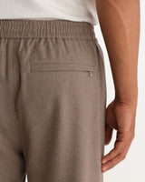 wax london men's Tyne - Light Brown Wool Blend Trouser