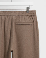 wax london men's Tyne - Light Brown Wool Blend Trouser