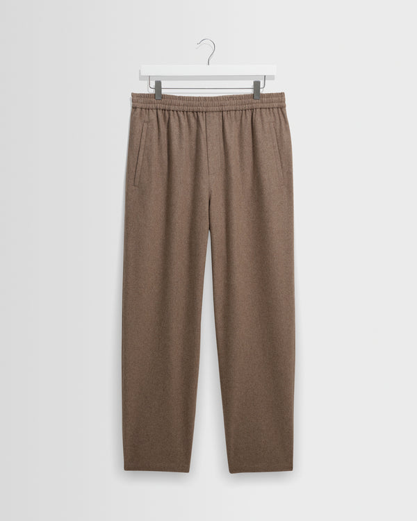 wax london men's Tyne - Light Brown Wool Blend Trouser