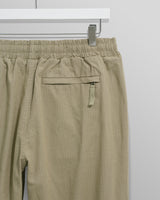 wax london men's Tyne - Light Khaki Linen Ripstop Trousers