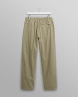 wax london men's Tyne - Light Khaki Linen Ripstop Trousers