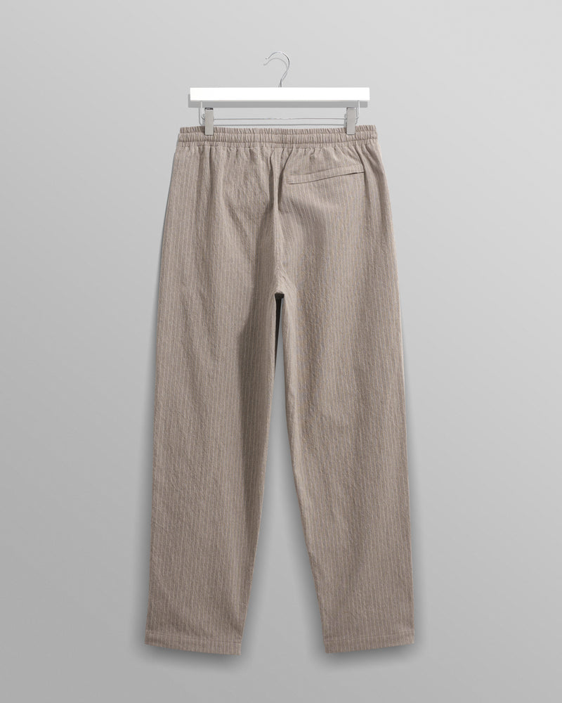 wax london Tyne - Natural Chalk Stripe Trousers