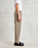 wax london Tyne - Natural Chalk Stripe Trousers