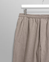 wax london Tyne - Natural Chalk Stripe Trousers