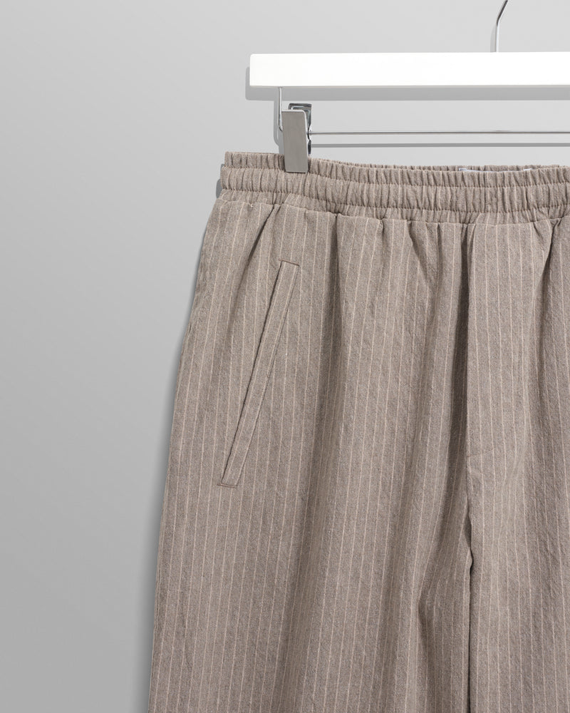 wax london Tyne - Natural Chalk Stripe Trousers