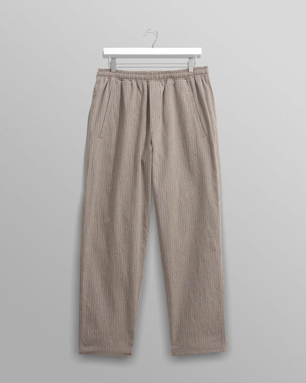 wax london Tyne - Natural Chalk Stripe Trousers