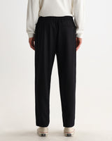 wax london men's Tyne - Navy Wool Blend Trouser