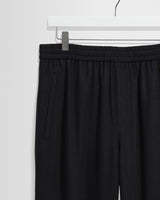 wax london men's Tyne - Navy Wool Blend Trouser