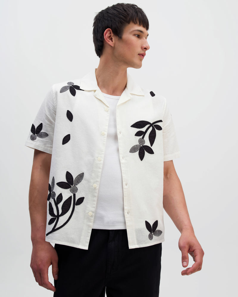 シャツ/ブラウス(半袖/袖なし) the virgins flower fook letard shirts Buy AllSaints Black Fleur Short Sleeve Shirt from Next USA