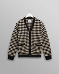 Walker - Black And Ecru Bubble Knit Cardigan