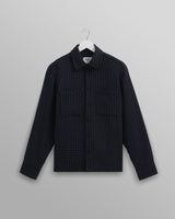 wax london Whiting - Black And Blue Frome Overshirt