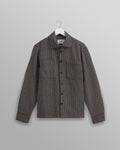 Whiting - Black And Ecru Frome Overshirt