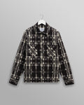 Whiting - Black And Ecru Glitch Check Overshirt