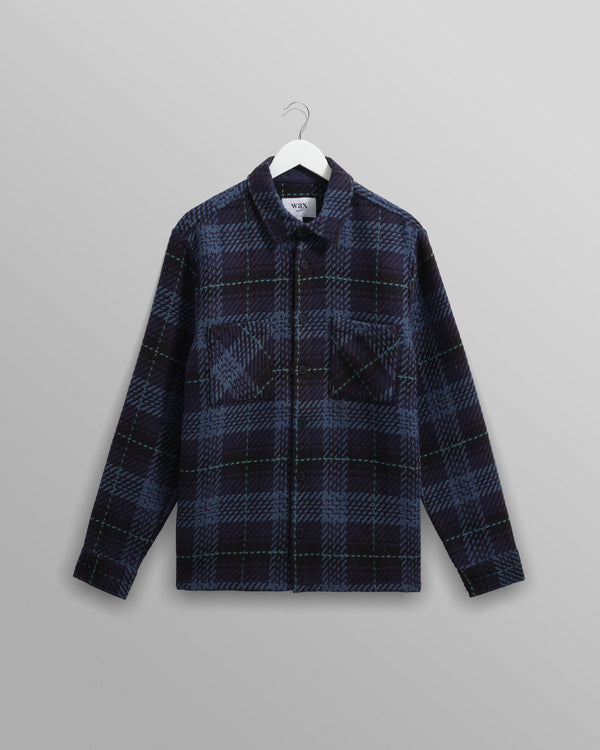 Whiting - Black And Navy Tartan Check Overshirt