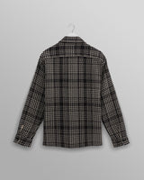 wax london Whiting - Black Twin Weave Overshirt