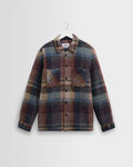 Whiting - Blue And Multicolour Check Wool Overshirt