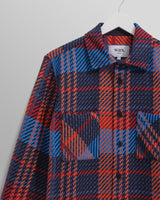 wax london Whiting - Blue And Red Lake Check Overshirt