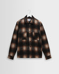Whiting - Brown And Black Elm Wool Blend Check Overshirt