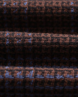 wax london men's Whiting - Brown And Blue Skate Check Overshirt