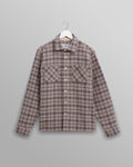 Whiting - Ecru And Blue Basket Check Overshirt