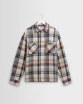 Whiting - Ecru And Multicolour Jazz Weave Overshirt