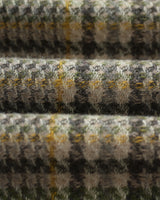 wax london men's Whiting - Green Wool Blend Check Overshirt