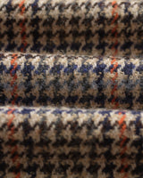 wax london men's Whiting - Grey Houndstooth Wool Overshirt