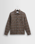 Whiting - Grey Houndstooth Wool Overshirt