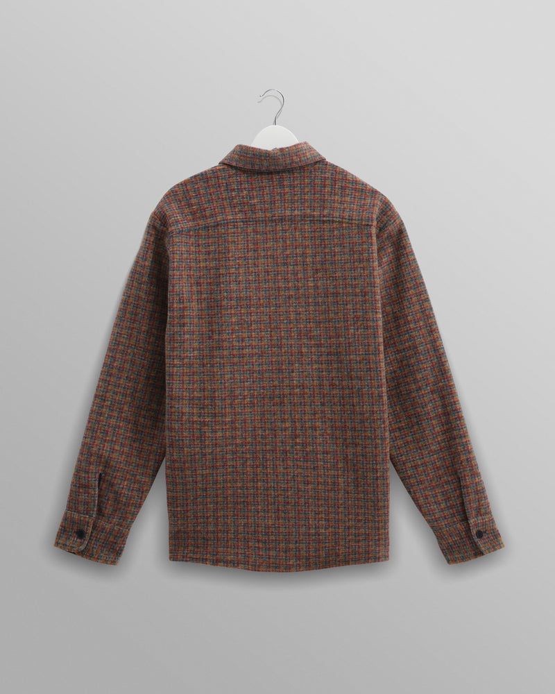 wax london Whiting - Multicolour Mini Check Overshirt