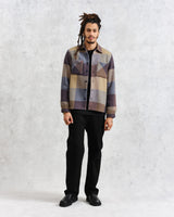 wax london Whiting - Multicolour Square Check Overshirt