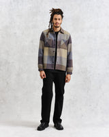 wax london Whiting - Multicolour Square Check Overshirt