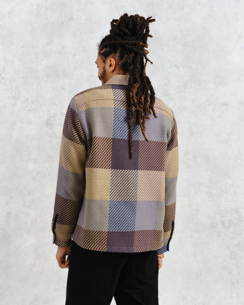 wax london Whiting - Multicolour Square Check Overshirt