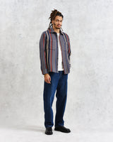 wax london Whiting - Multicolour Stripe Overshirt