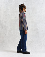 wax london Whiting - Multicolour Stripe Overshirt