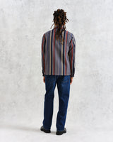 wax london Whiting - Multicolour Stripe Overshirt