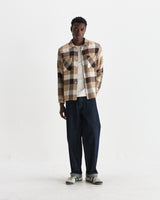 Whiting - Natural And Brown Pike Check Overshirt