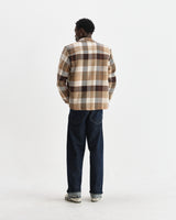 Whiting - Natural And Brown Pike Check Overshirt