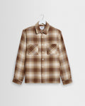 Whiting - Natural And Ecru Overlap Check Overshirt