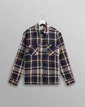 Whiting - Navy And Ecru South Check Overshirt