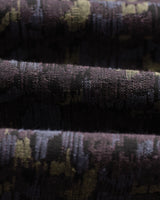 wax london men's Whiting - Navy Camo Jacquard Overshirt