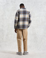 wax london Whiting - Navy Charlton Check Overshirt