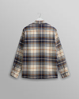 wax london Whiting - Navy Charlton Check Overshirt