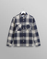 wax london Whiting - Navy Marine Beatnik Overshirt