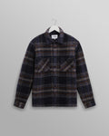 Whiting - Navy Wool Check Overshirt